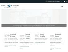 Tablet Screenshot of cohenwinters.com
